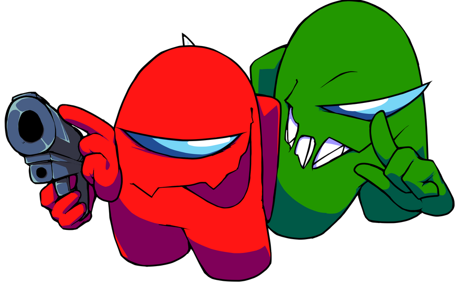 Red And Green Impostor Unused Render